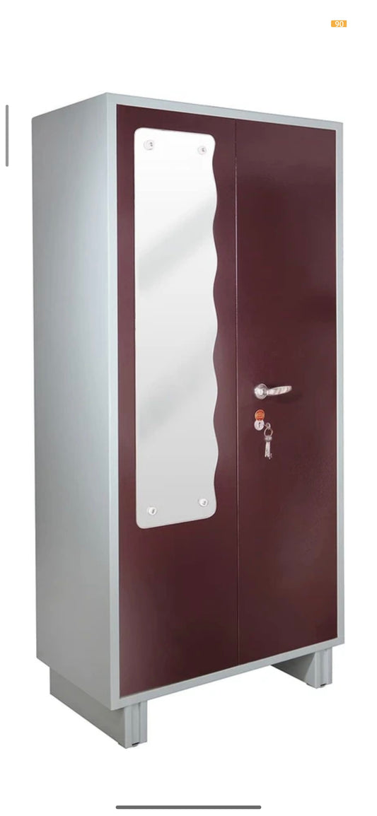 NRK DELUXE Metal Almirah (Finish Color - Brown, Pre-assembled)