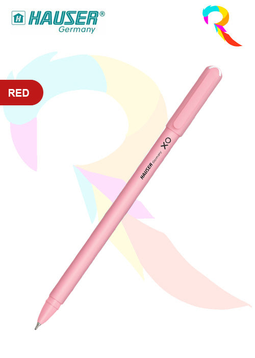 Hauser Red Pen – Smooth Writing Ball Pen for Clear Marking