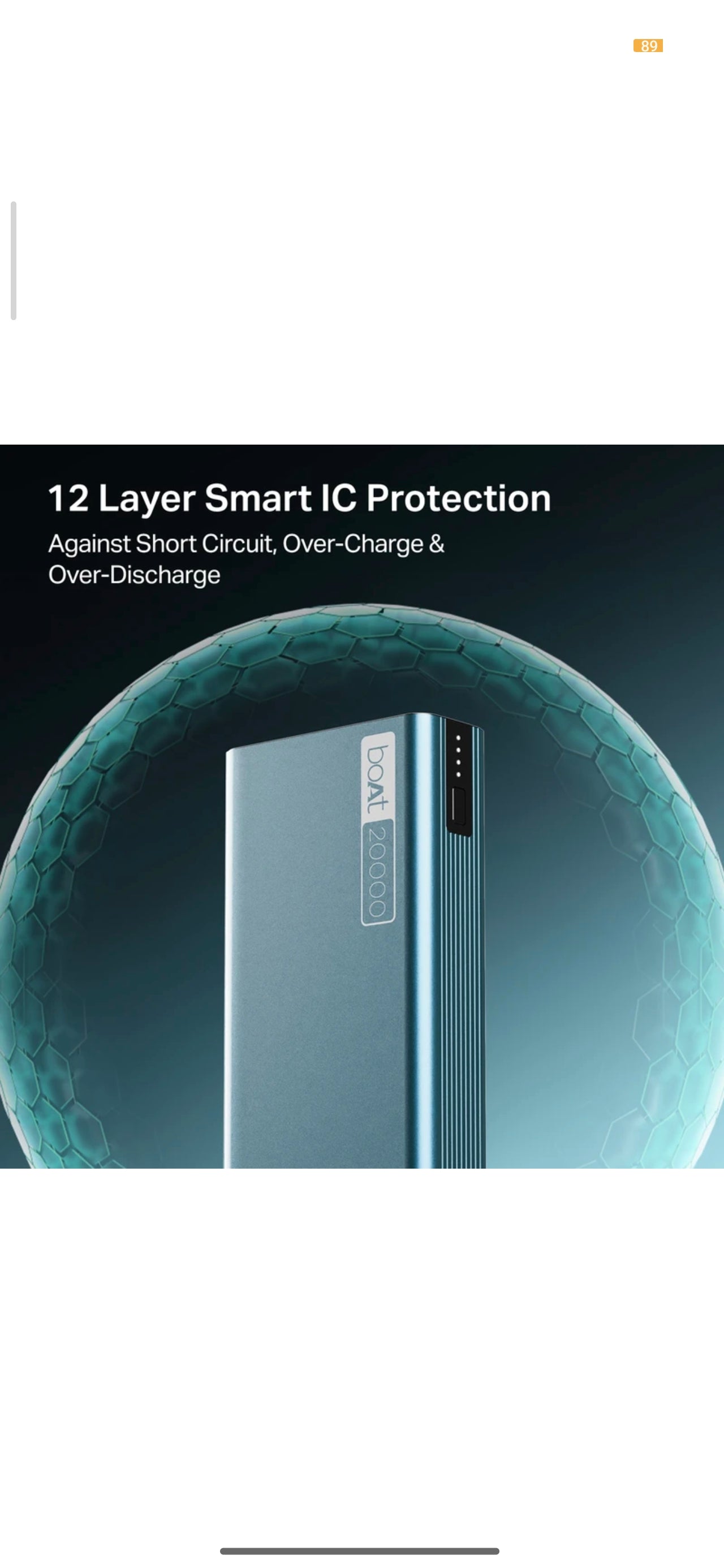 boAt 20000 mAh 22.5W Power Bank (Steel Blue, Lithium Polymer, Fast Charging, Quick Charge 3.0, Power Delivery 3.0 for Mobile & Tablet)