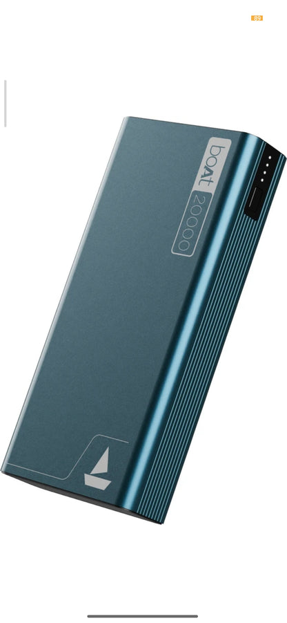 boAt 20000 mAh 22.5W Power Bank (Steel Blue, Lithium Polymer, Fast Charging, Quick Charge 3.0, Power Delivery 3.0 for Mobile & Tablet)