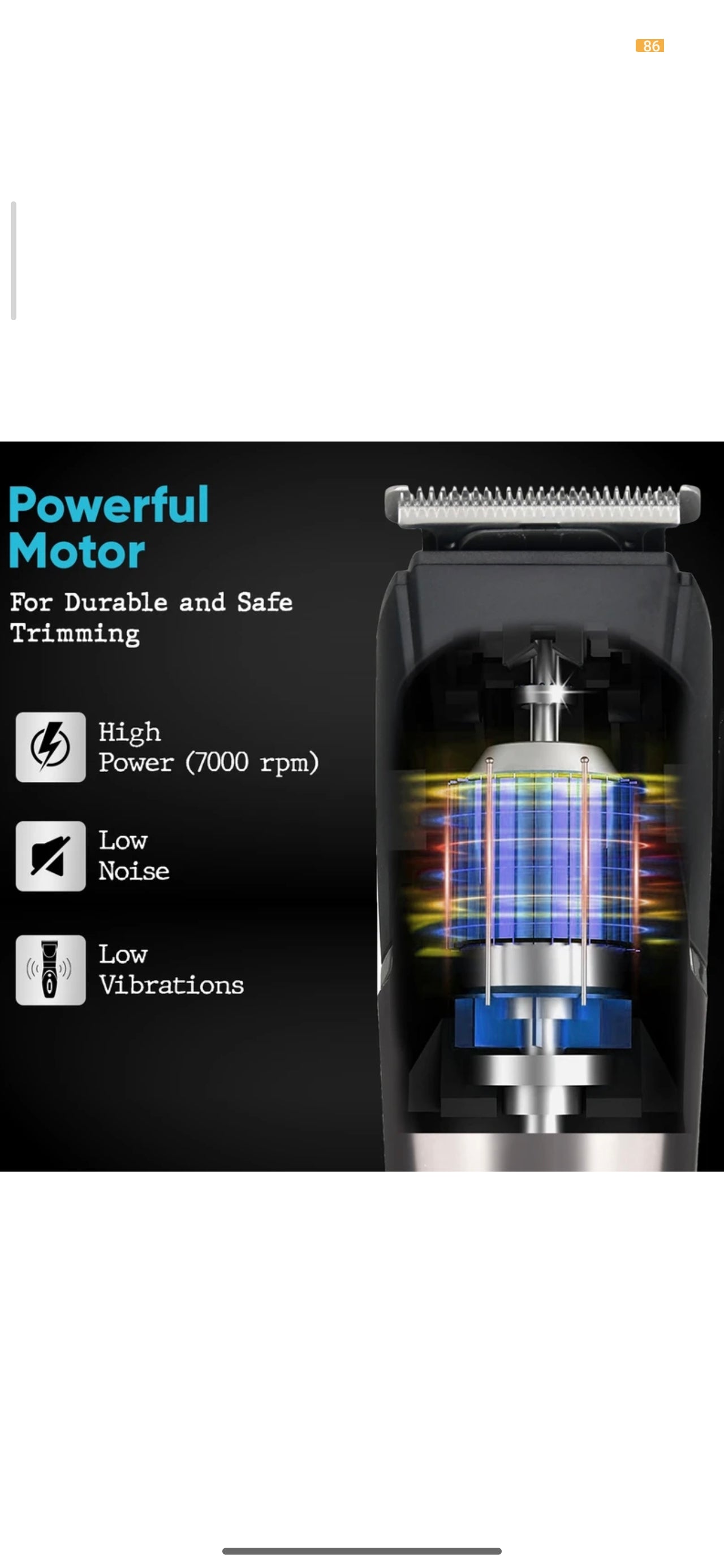 VEGA 9-in-1 Pro Multi Grooming Trimmer for Men (VHTH-32) – 150 min Runtime, 40 Length Settings, Black